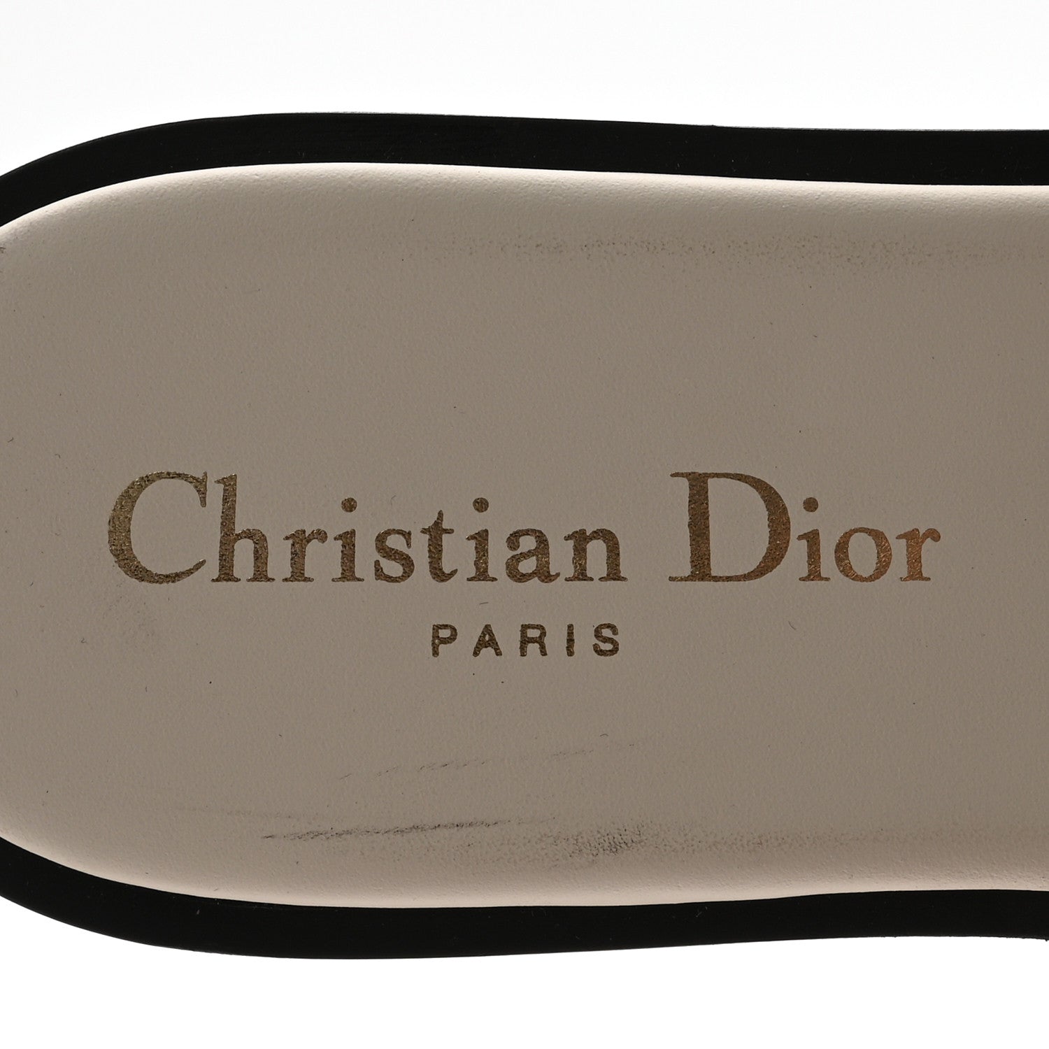 Christian Dior Calfskin 30M Slide Sandals 37.5 White 8 of 9