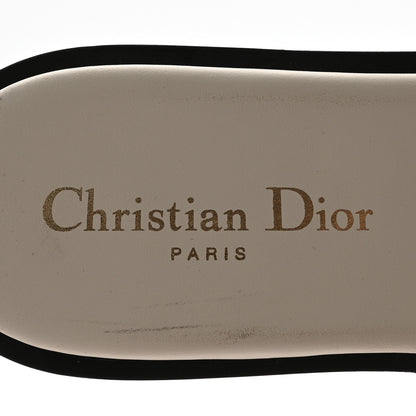 Christian Dior Calfskin 30M Slide Sandals 37.5 White 8 of 9