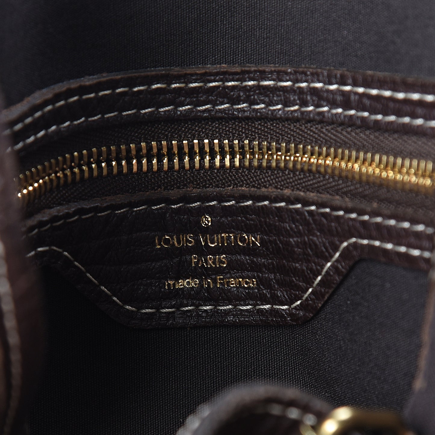 Mini Lin Monogram Bucket Bag Ebene