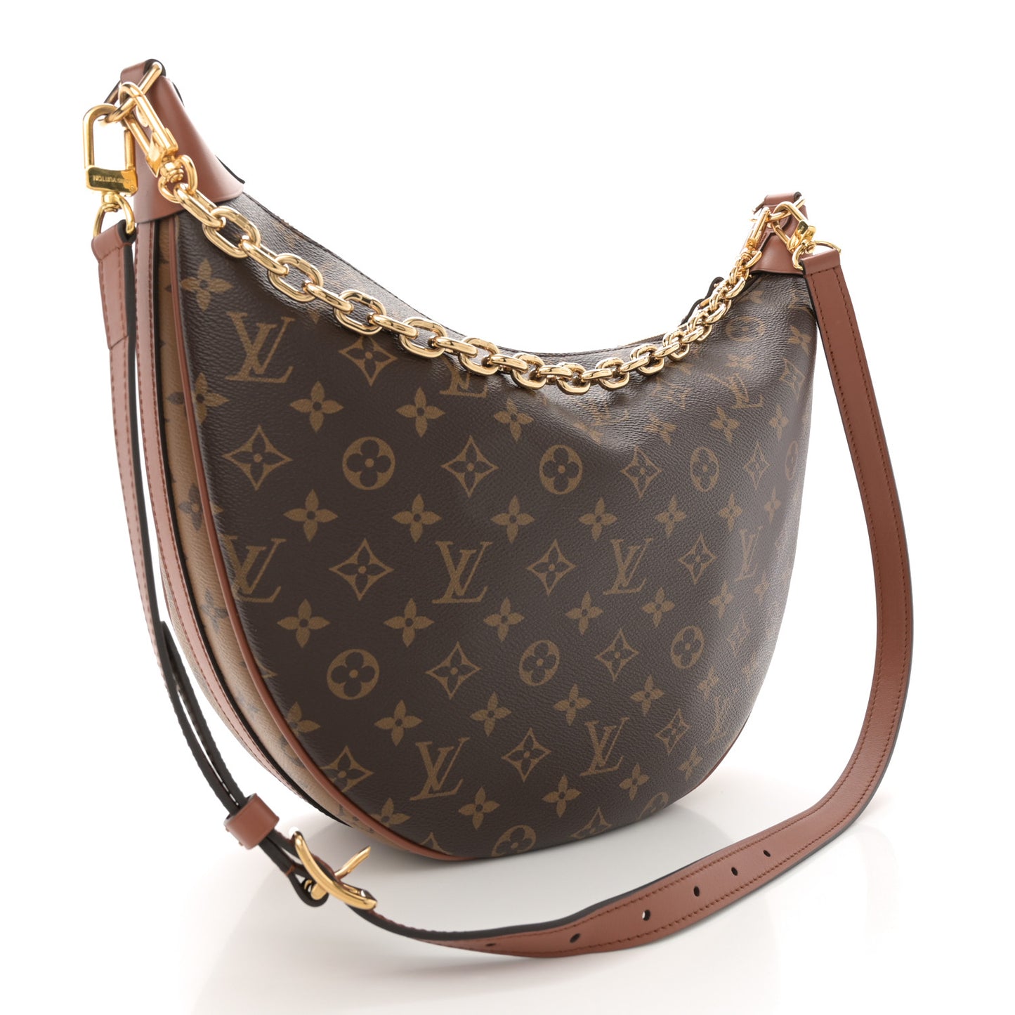 Reverse Monogram Loop Hobo