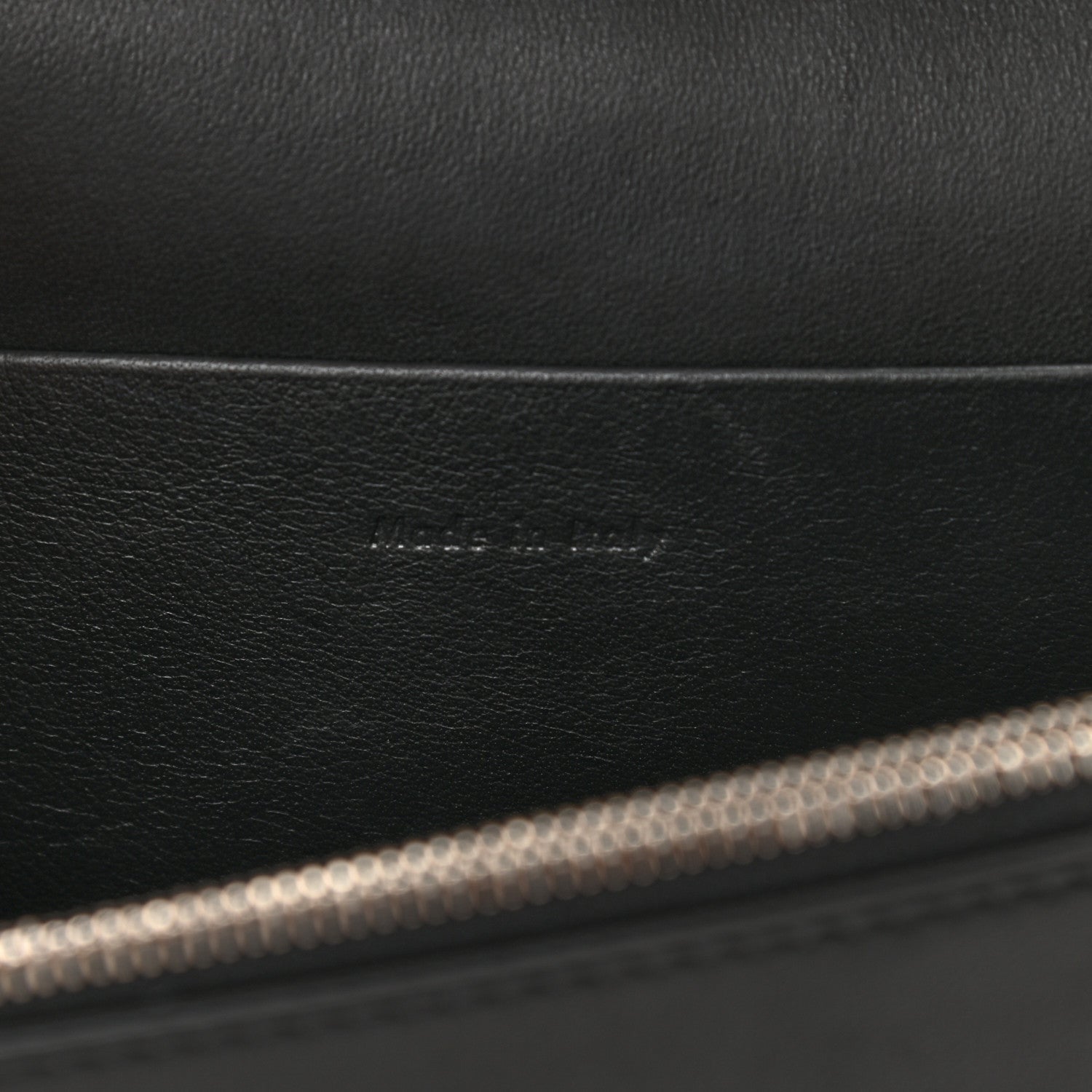 Celine Smooth Lambskin Frame Evening Chain Clutch Black White 7 of 10