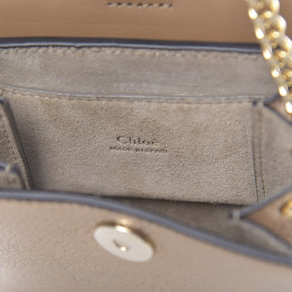 Chloe Metallic Calfskin Mini Faye Bracelet Bag Gold 6 of 10