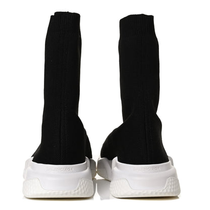 Balenciaga Neoprene Knit Womens Speed Sock Sneakers 39 Black White 6 of 10