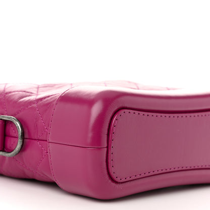 Chanel Aged Calfskin Quilted Small Gabrielle Hobo Fuchsia 9 of 10