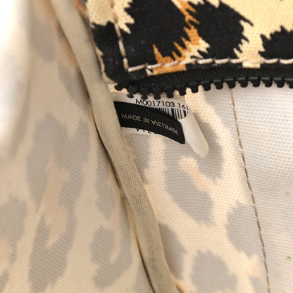 Marc Jacobs Cotton Canvas Leopard Print Mini The Traveler Tote Bag 6 of 11