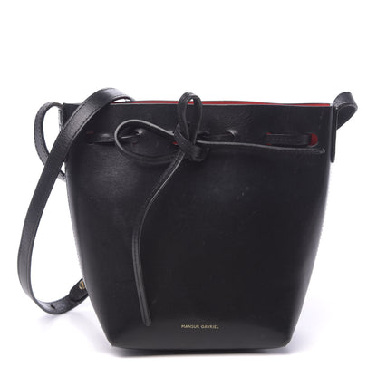 Mansur Gavriel Calfskin Mini Mini Bucket Bag Black Flamma 1 of 12