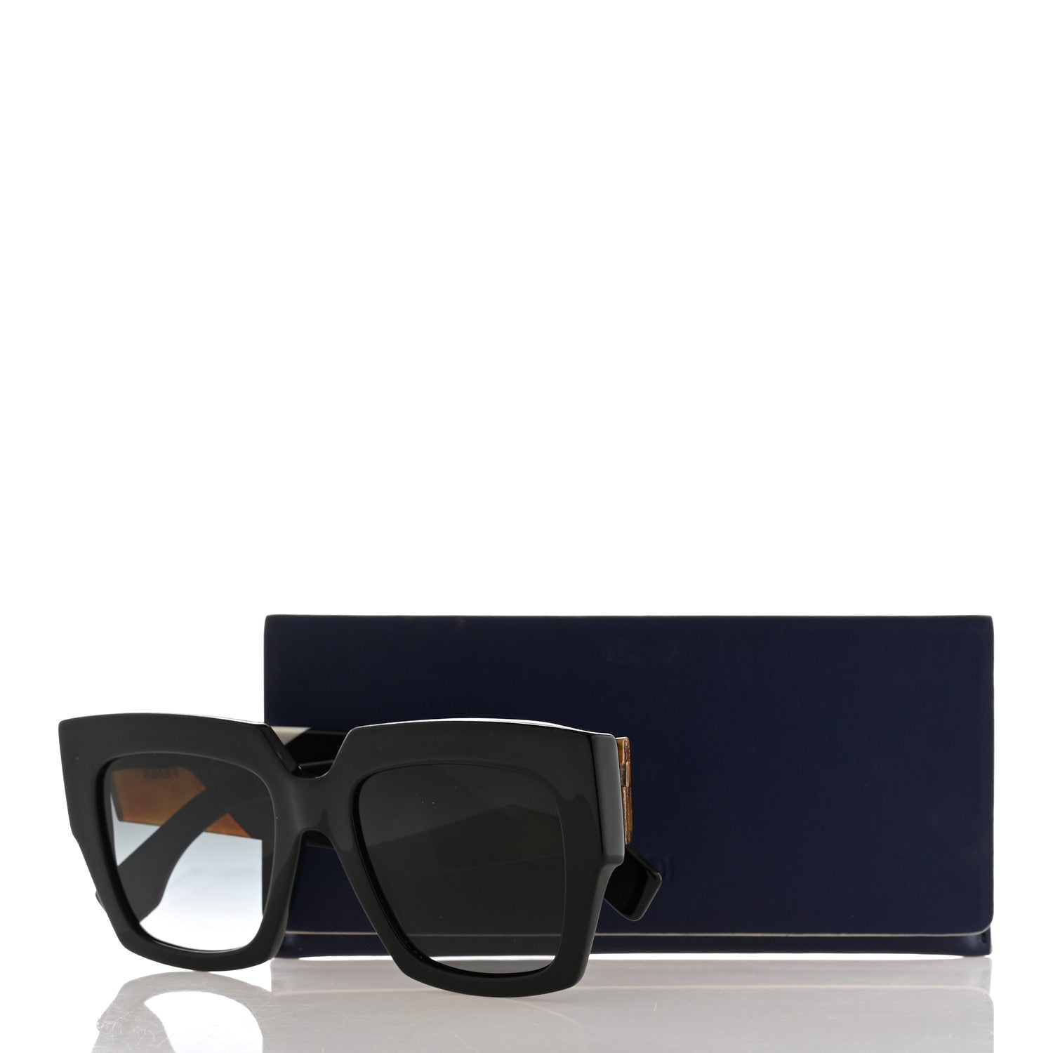 Fendi Facets Square Sunglasses FF 0263/S Black 7 of 7