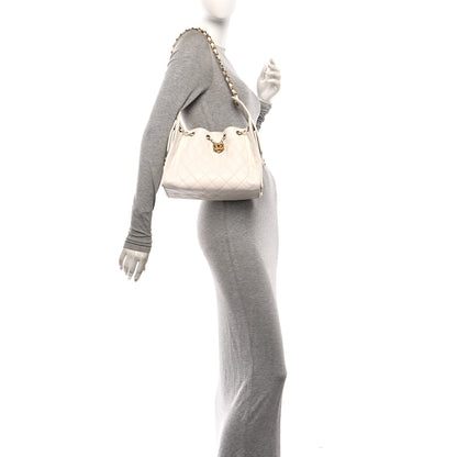 Chanel Caviar Quilted Small Chanel 25 Handbag White 2 of 11