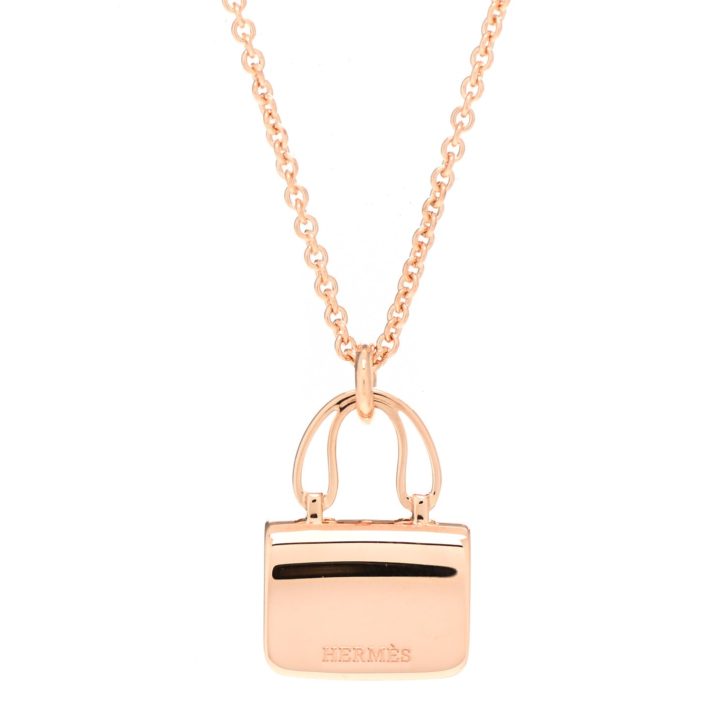 18K Rose Gold Diamond Constance Amulettes Pendant Necklace