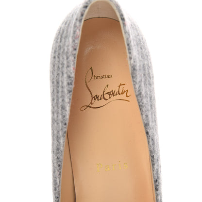 Christian Louboutin Flanelle Tennis Kate 85 Pumps 36.5 Grey 7 of 8