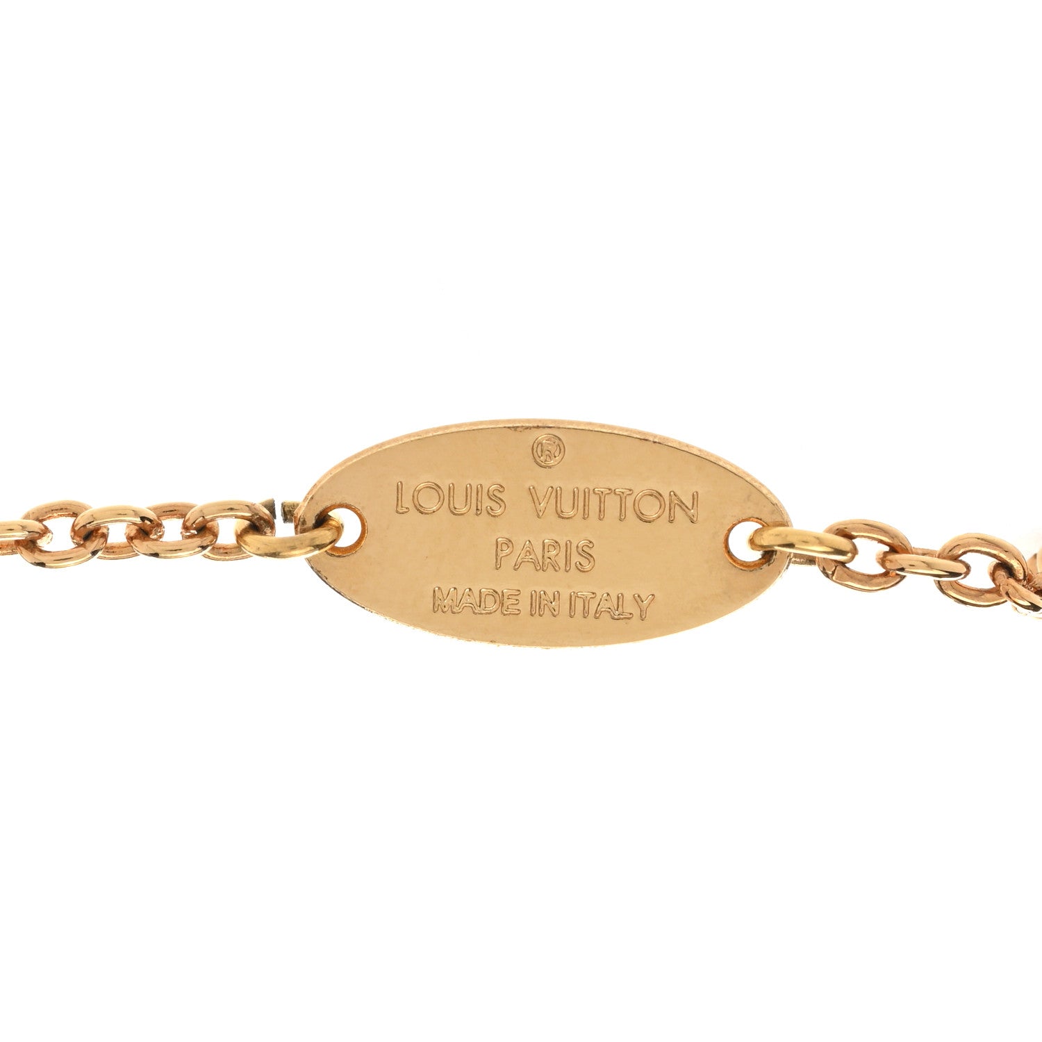 Louis Vuitton Essential V Necklace Gold 7 of 8