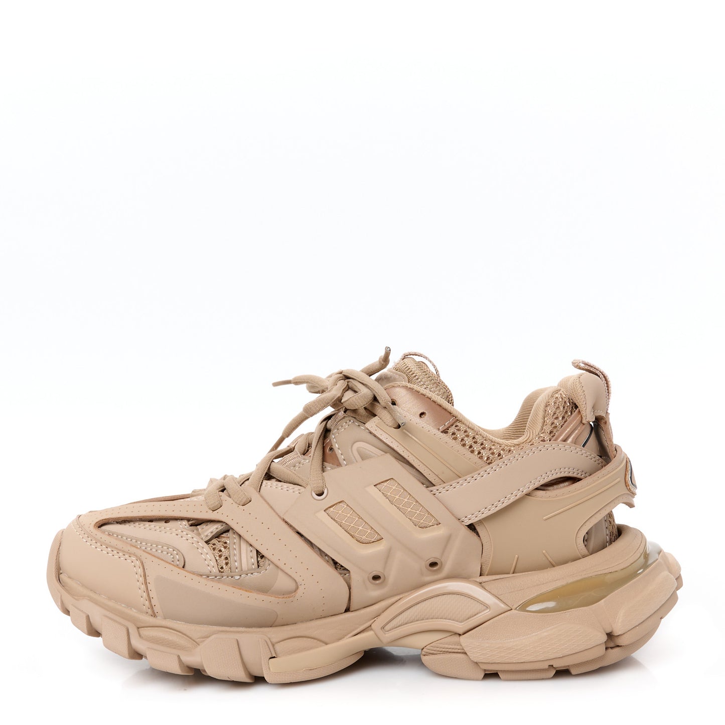 Mesh Rubber Uni-Matte Full Color Womens Track Sneakers 36 Full Beige