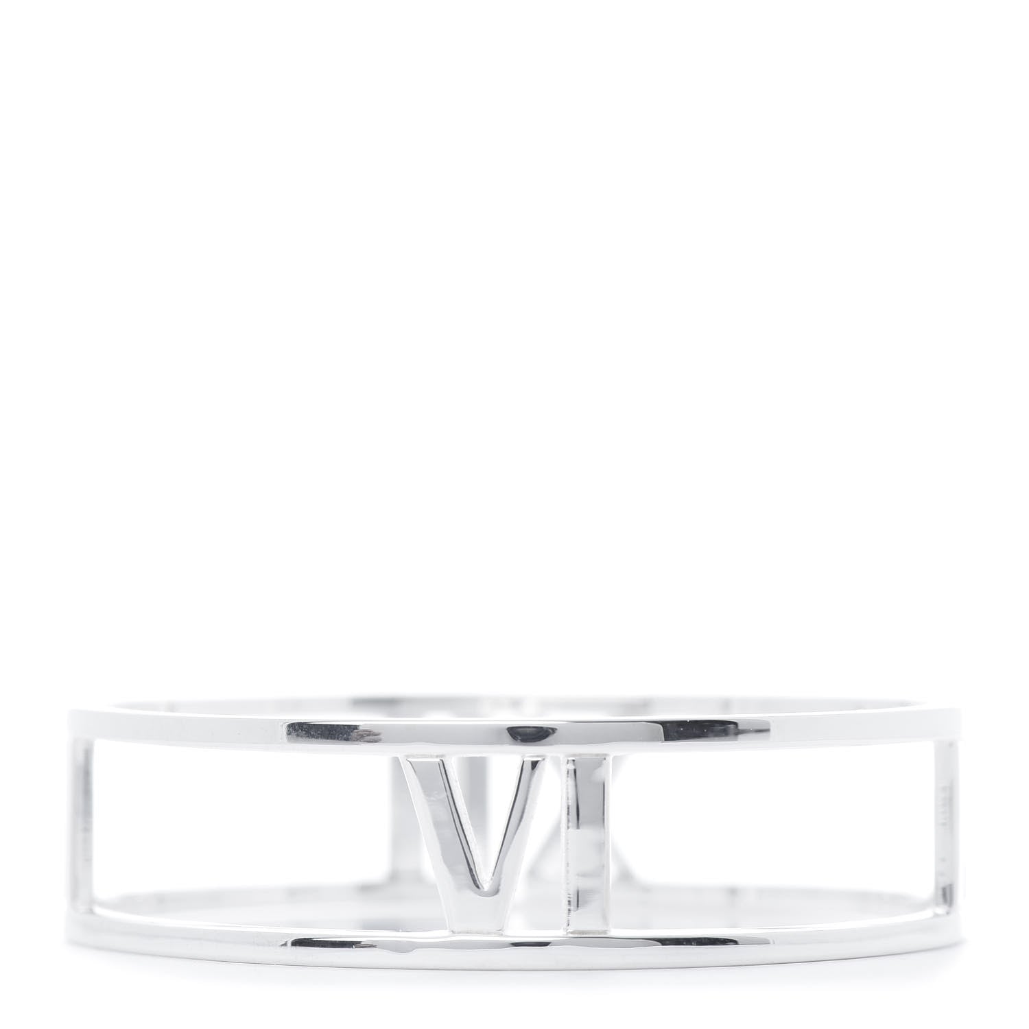Tiffany Sterling Silver Atlas Open Bangle Bracelet 3 of 5