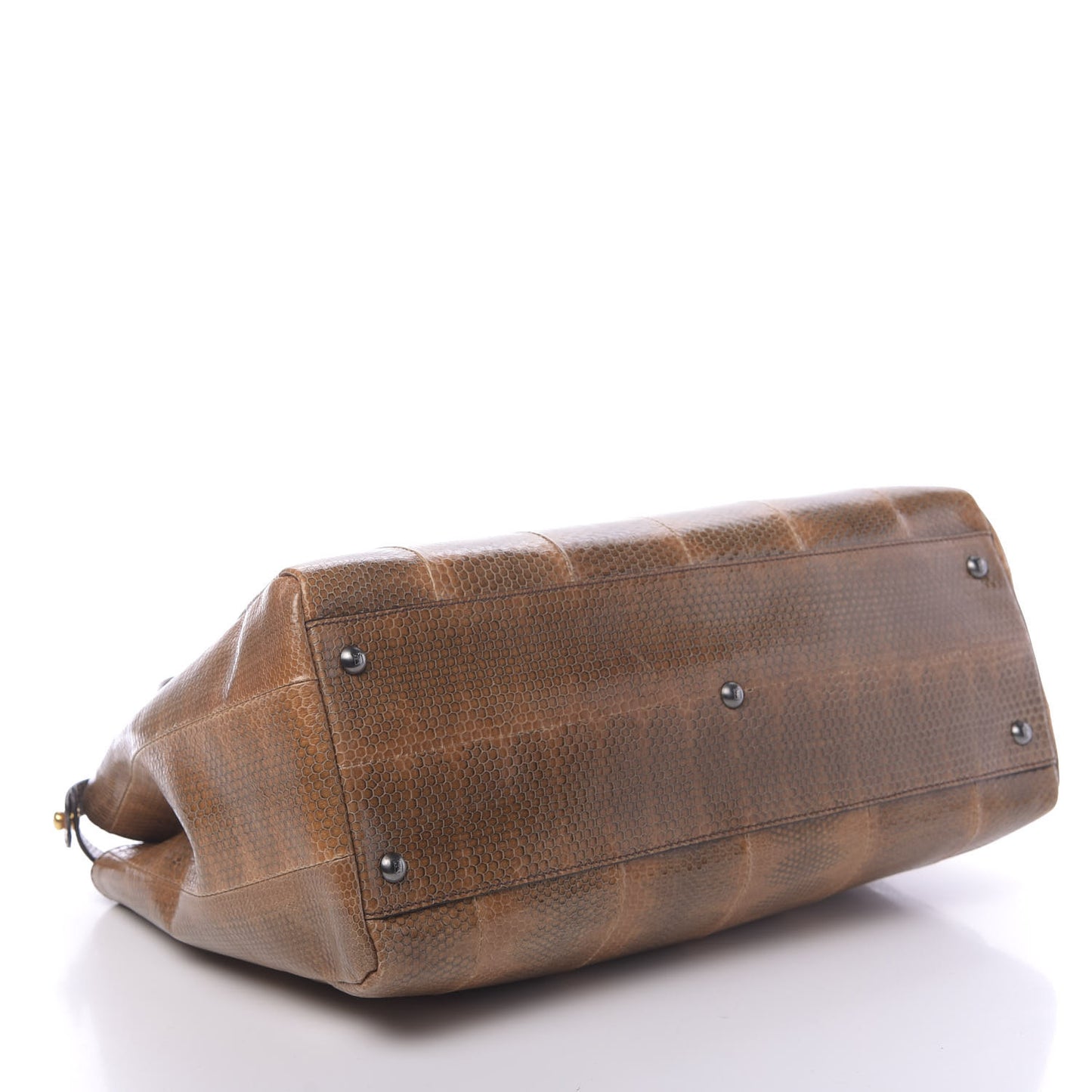 Watersnake Large Peekaboo Iconic Satchel Brown