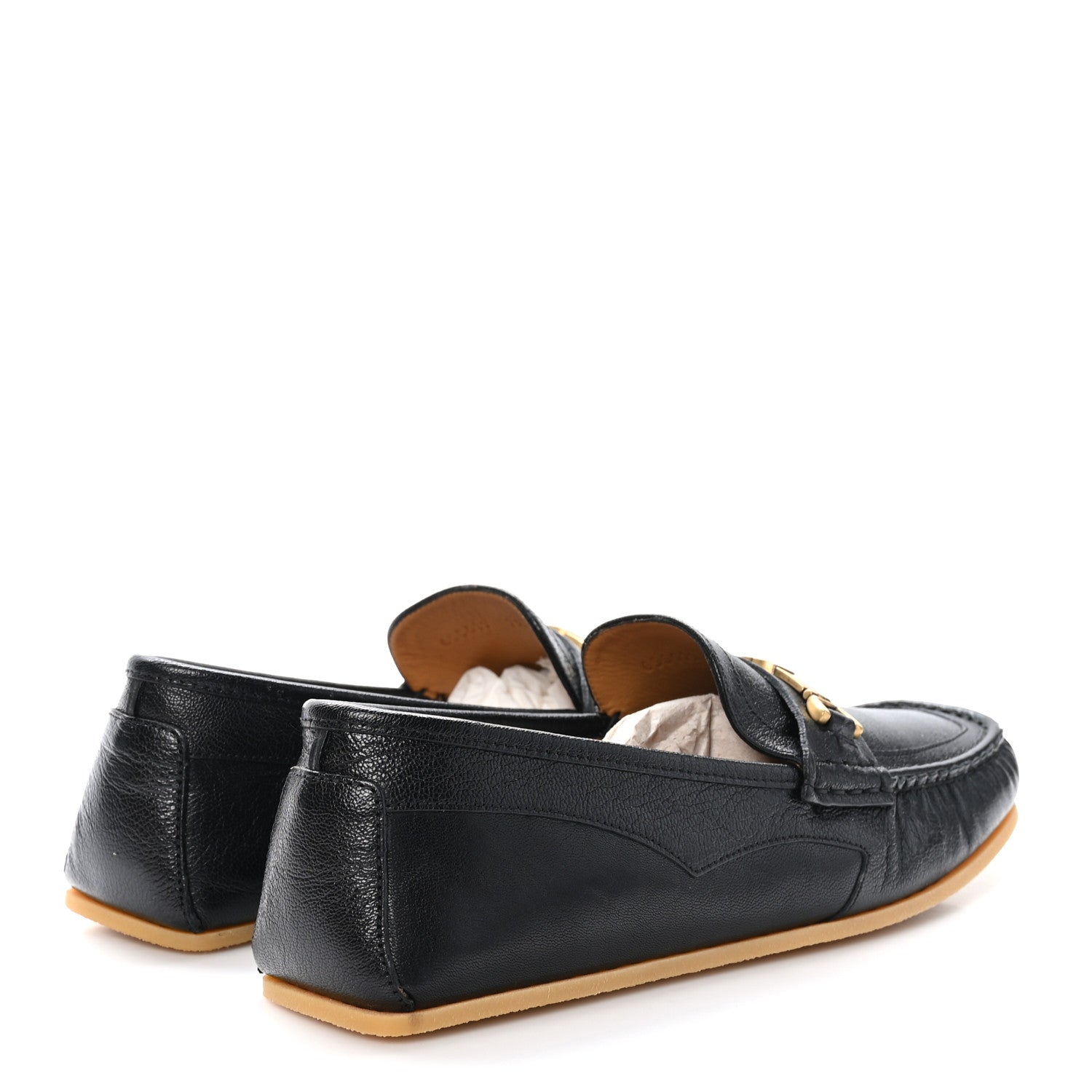 Gucci Goatskin Mens Interlocking GG Horsebit Tayma Moccasins 7.5 Black 4 of 11