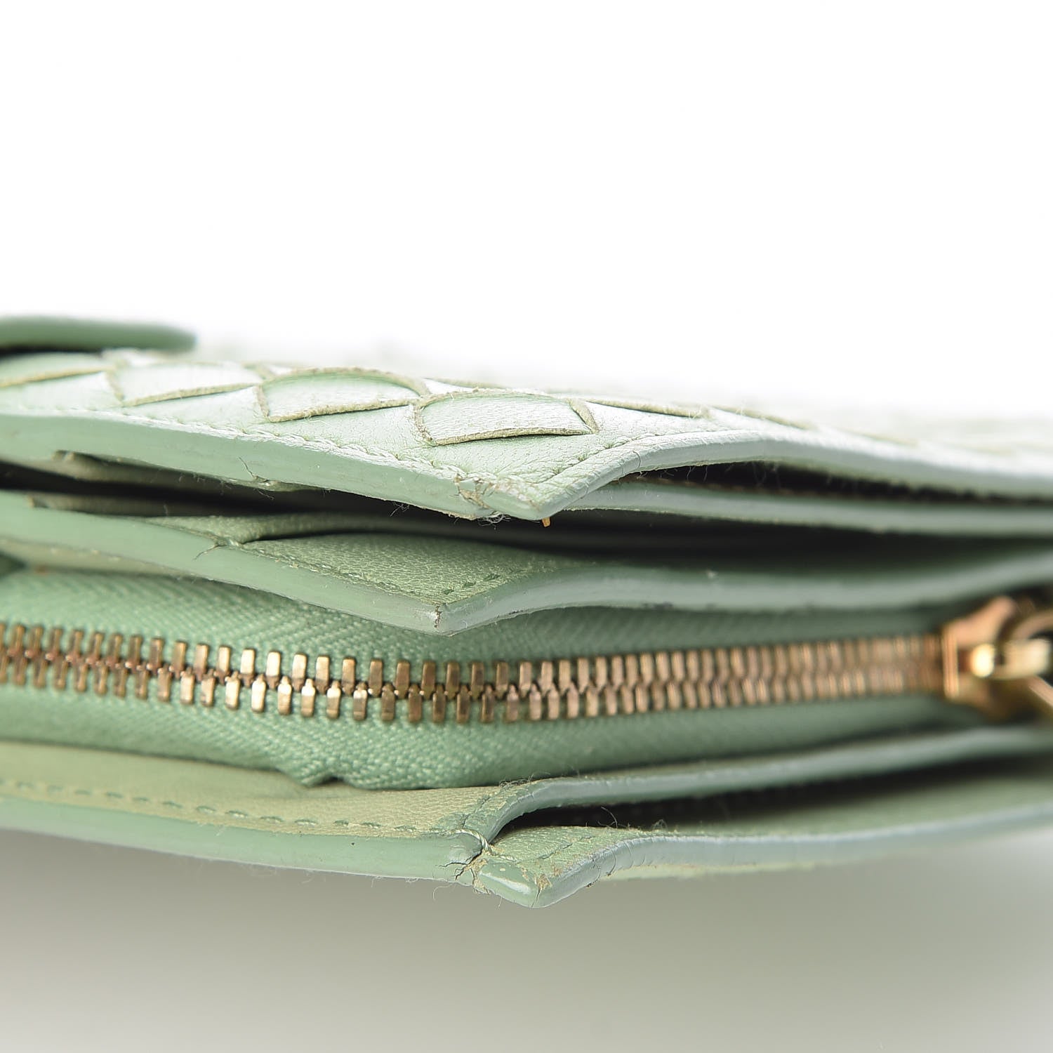 Bottega Veneta Nappa Intrecciato French Flap Wallet Green 14 of 15