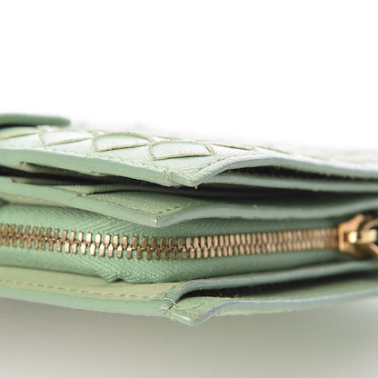 Bottega Veneta Nappa Intrecciato French Flap Wallet Green 14 of 15