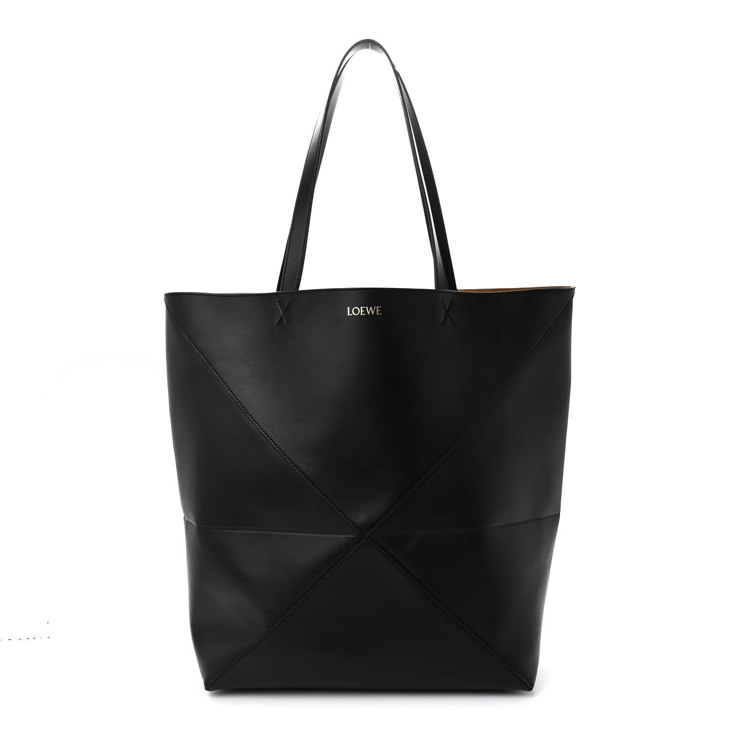Loewe Shiny Calfskin Large Puzzle Fold Black 1 of 10