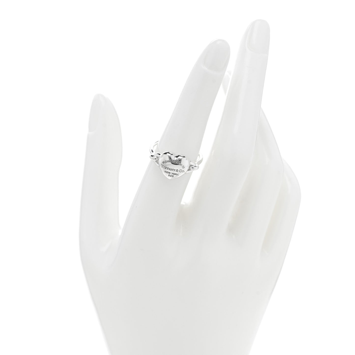 Sterling Silver Return to Tiffany Full Heart Ring 53 6.25
