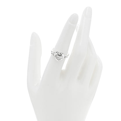 Tiffany Sterling Silver Return to Tiffany Full Heart Ring 53 6.25 2 of 4