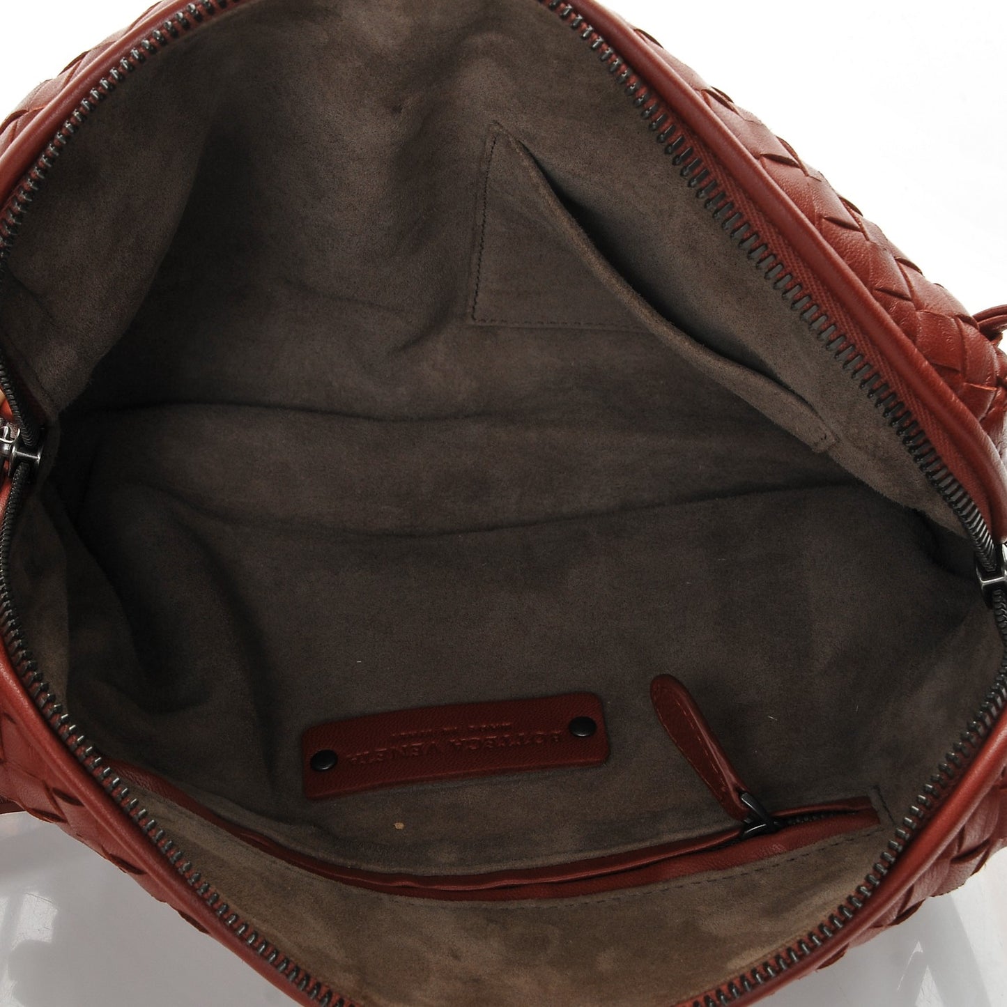 Nappa Intrecciato Pillow Crossbody Messenger Brique