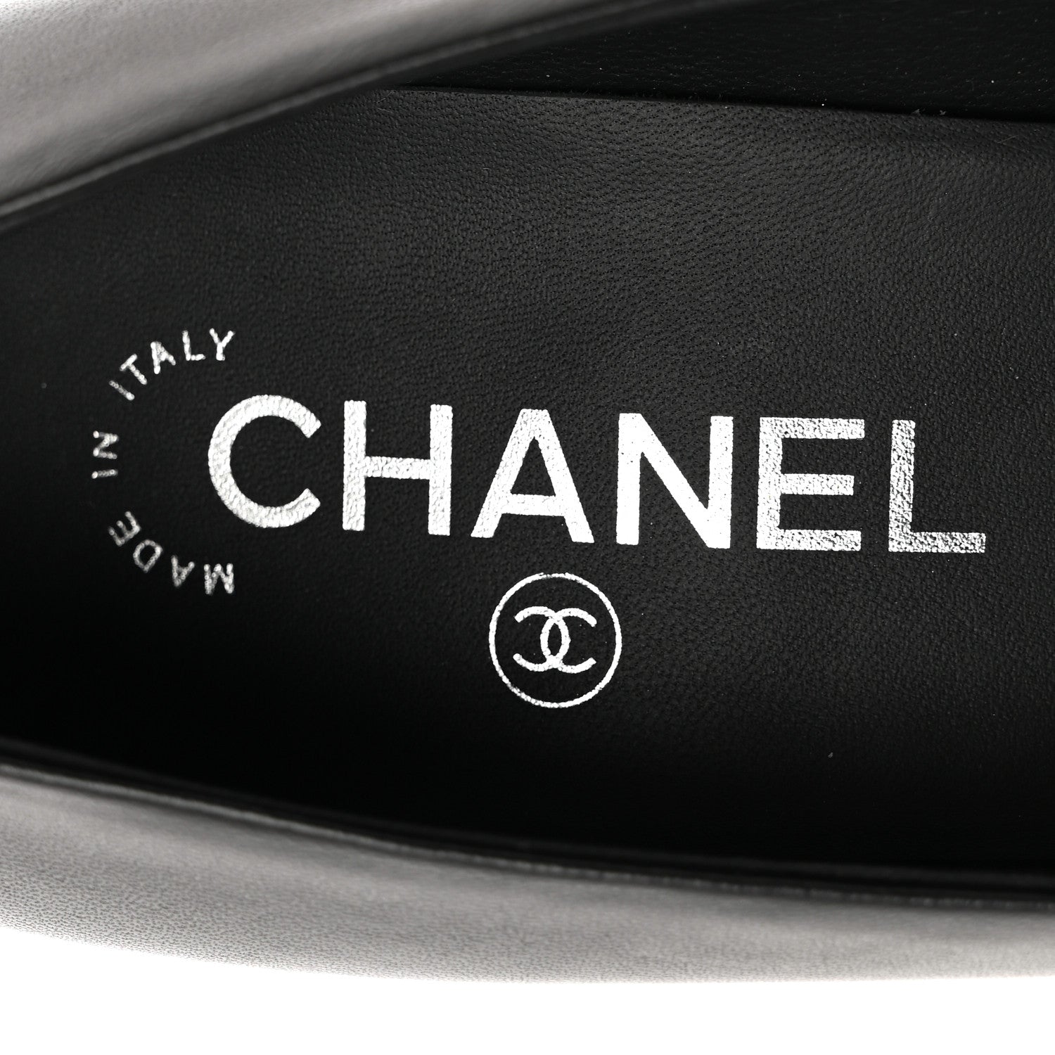 Chanel Lambskin CC Pumps 39 Black 8 of 11