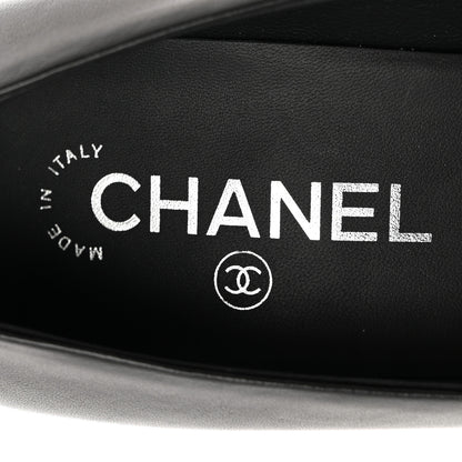 Chanel Lambskin CC Pumps 39 Black 8 of 11