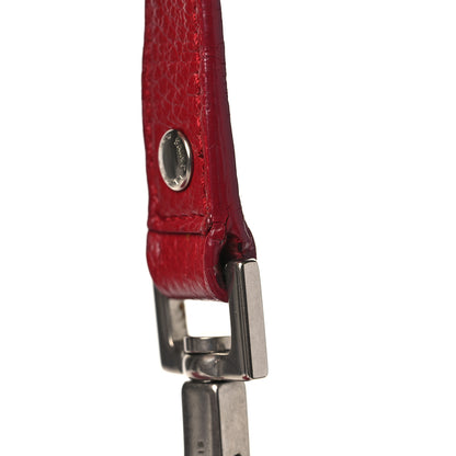Saint Laurent Grained Calfskin Medium Monogram Sunset Satchel Red 16 of 16