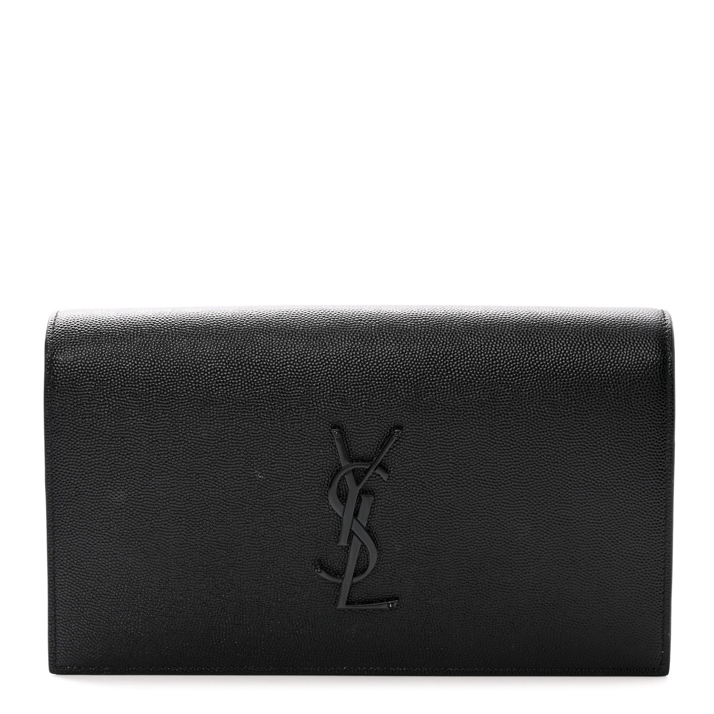Grain De Poudre Classic Monogram Kate Clutch Black