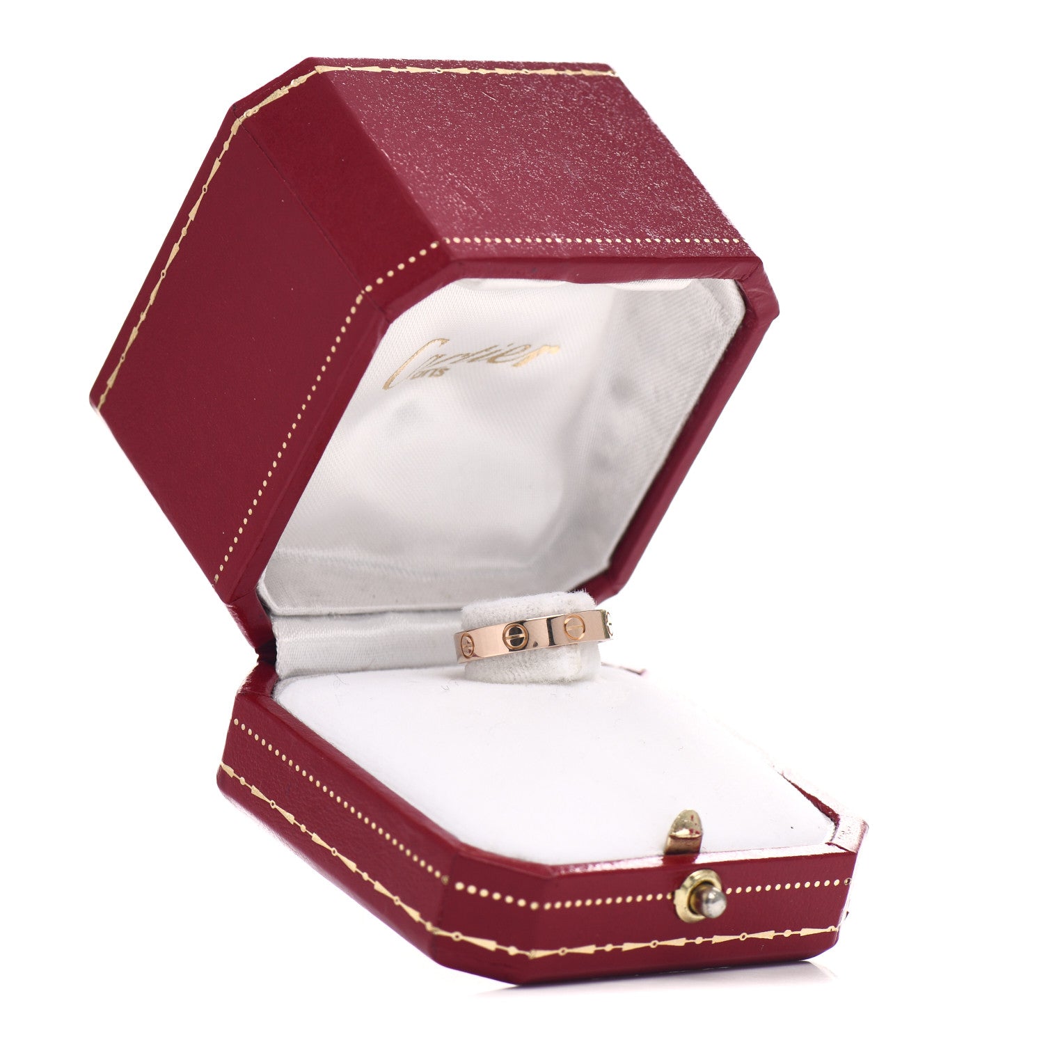Cartier 18K Pink Gold 3.5mm LOVE Wedding Band Ring 49 4.75 5 of 5