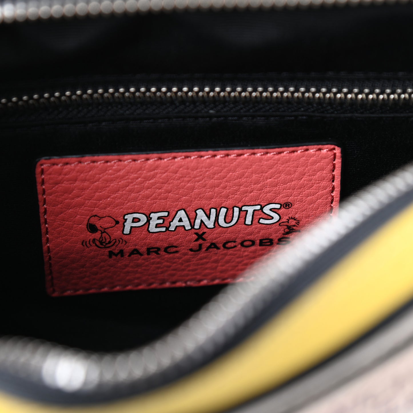 X Peanuts Calfskin The Box 20 Crossbody Yellow Multicolor