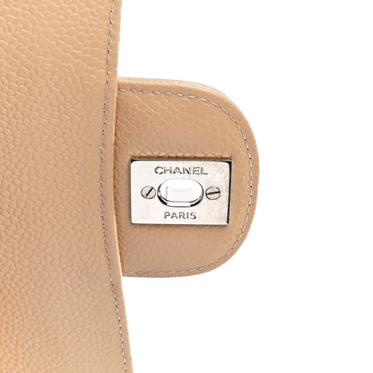 Chanel Caviar Quilted Medium Double Flap Light Beige 7 of 12