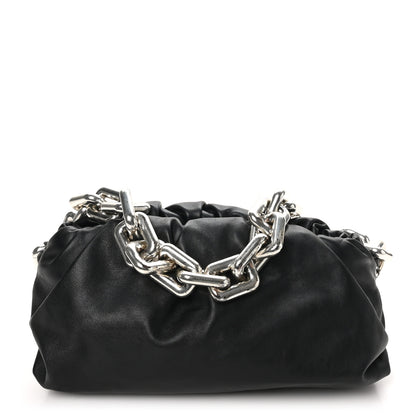 Bottega Veneta Calfskin The Pouch Chain Black 1 of 11