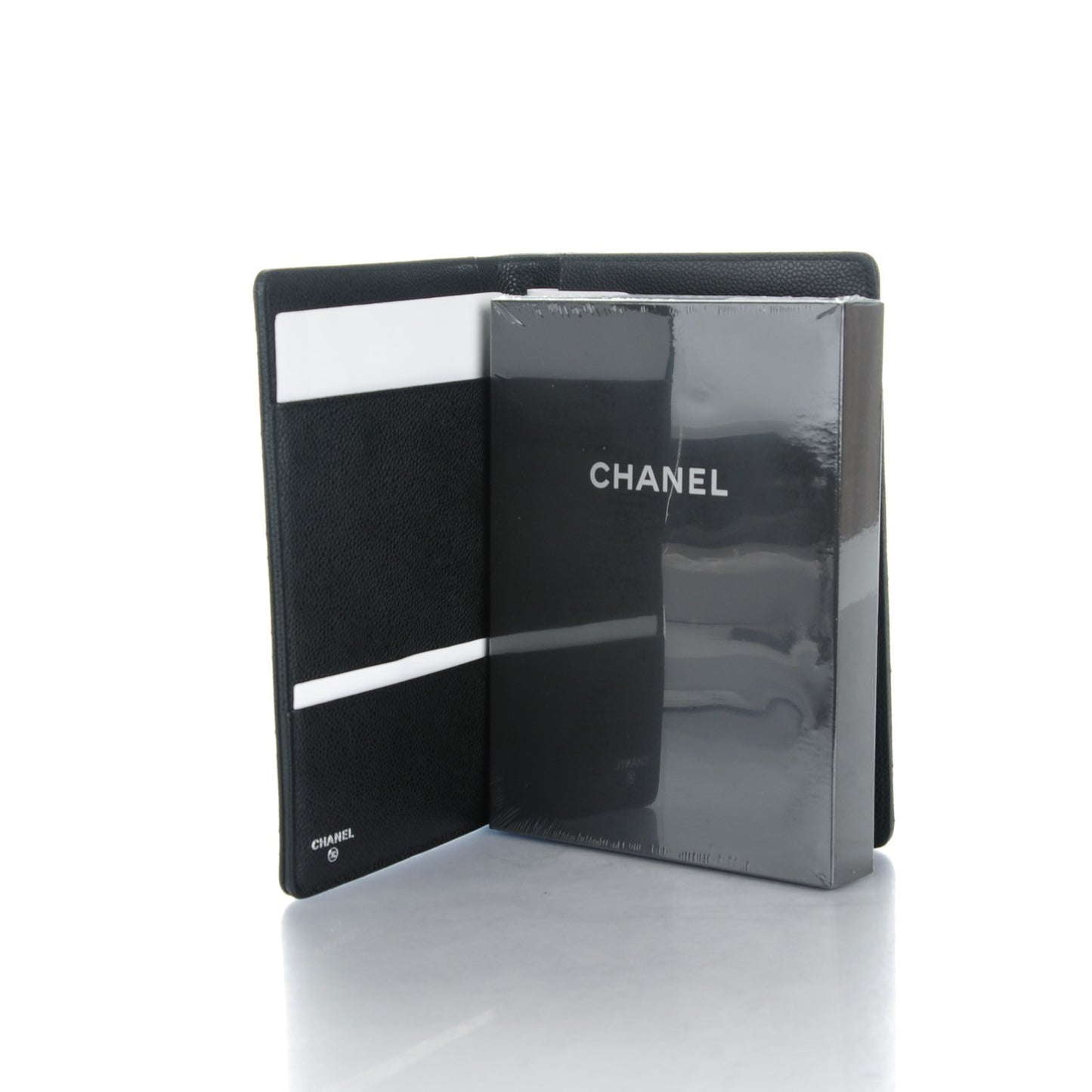 Caviar Quilted Notebook Agenda Cover Black