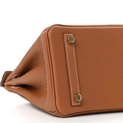 Hermes Togo Birkin 25 Gold 9 of 11