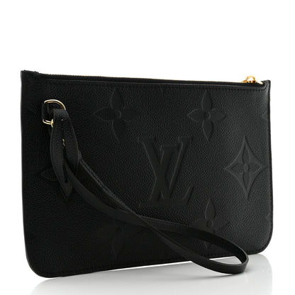 Louis Vuitton Empreinte Monogram Giant Neverfull MM Pochette Black 3 of 6