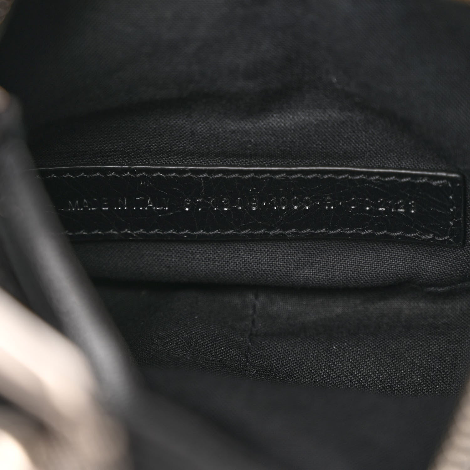 Balenciaga Agneau Arena Le Cagole Shoulder Bag XS Black 7 of 11
