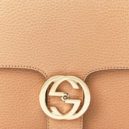 Gucci Dollar Calfskin Interlocking G Top Handle Shoulder Bag Camelia 8 of 10