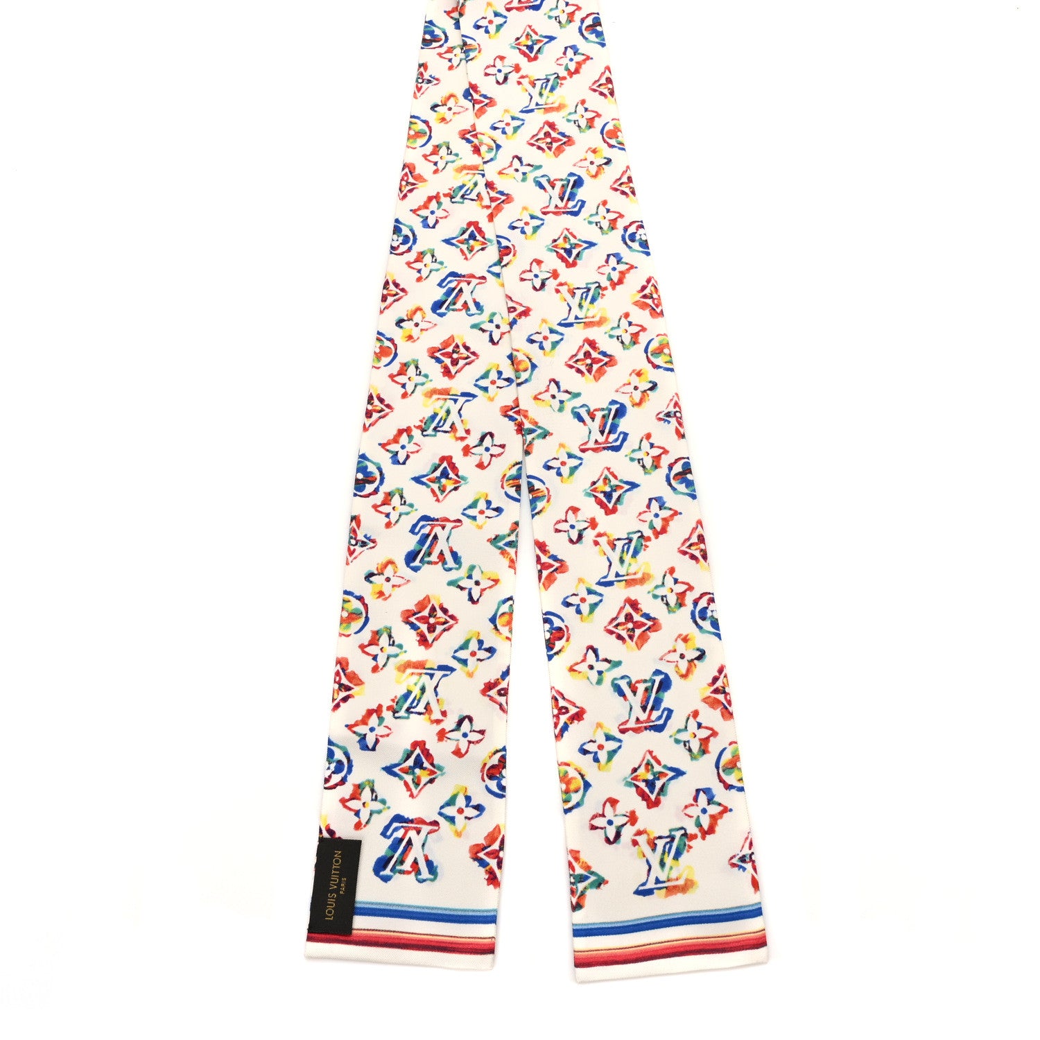 Louis Vuitton Silk Monogram Rainbow Bandeau White 2 of 4