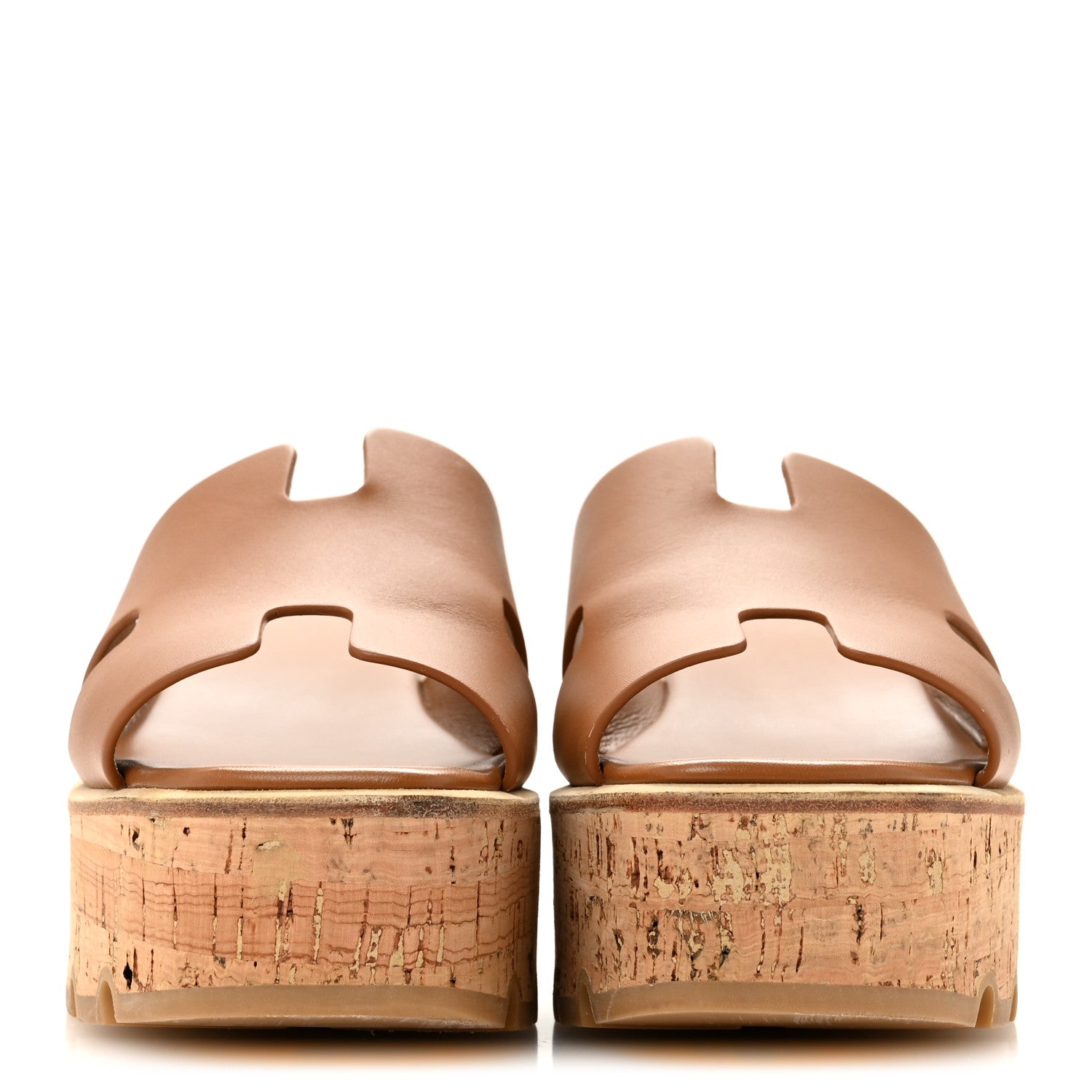 Hermes Calfskin Cork Eze 30 Sandals 39 Naturel 3 of 10