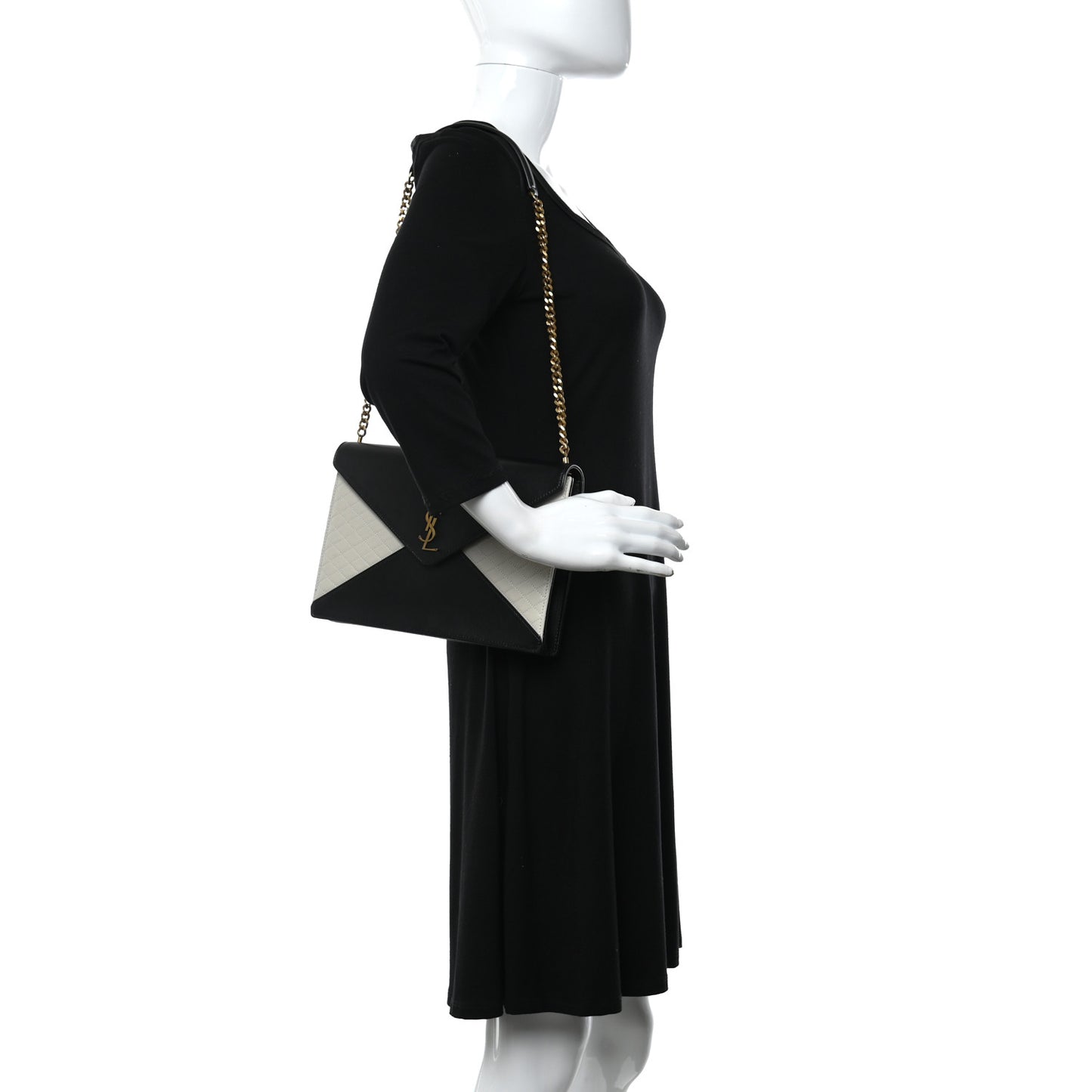 Vintage Lambskin Gaby Chain Bag Black