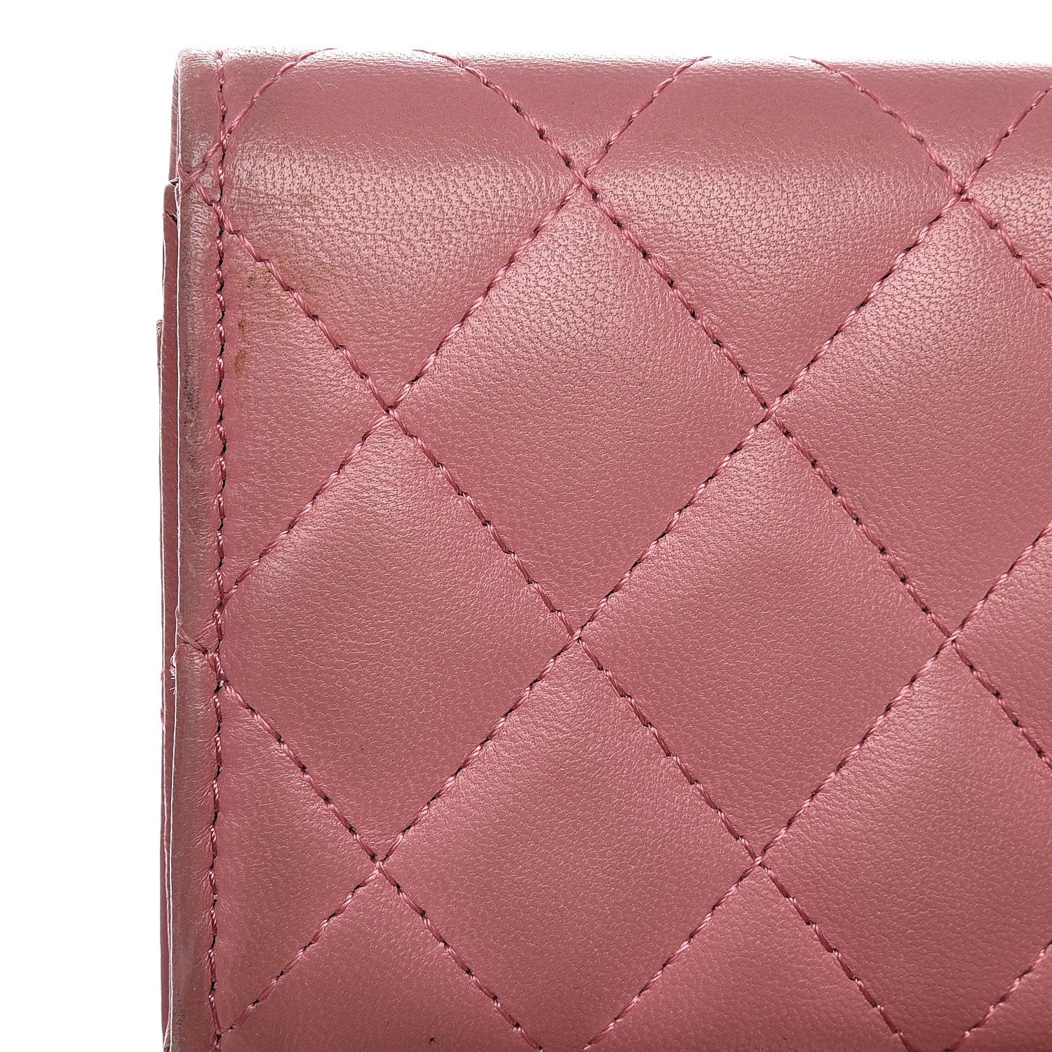 Chanel Lambskin Quilted CC Card Holder Pink 8 of 11