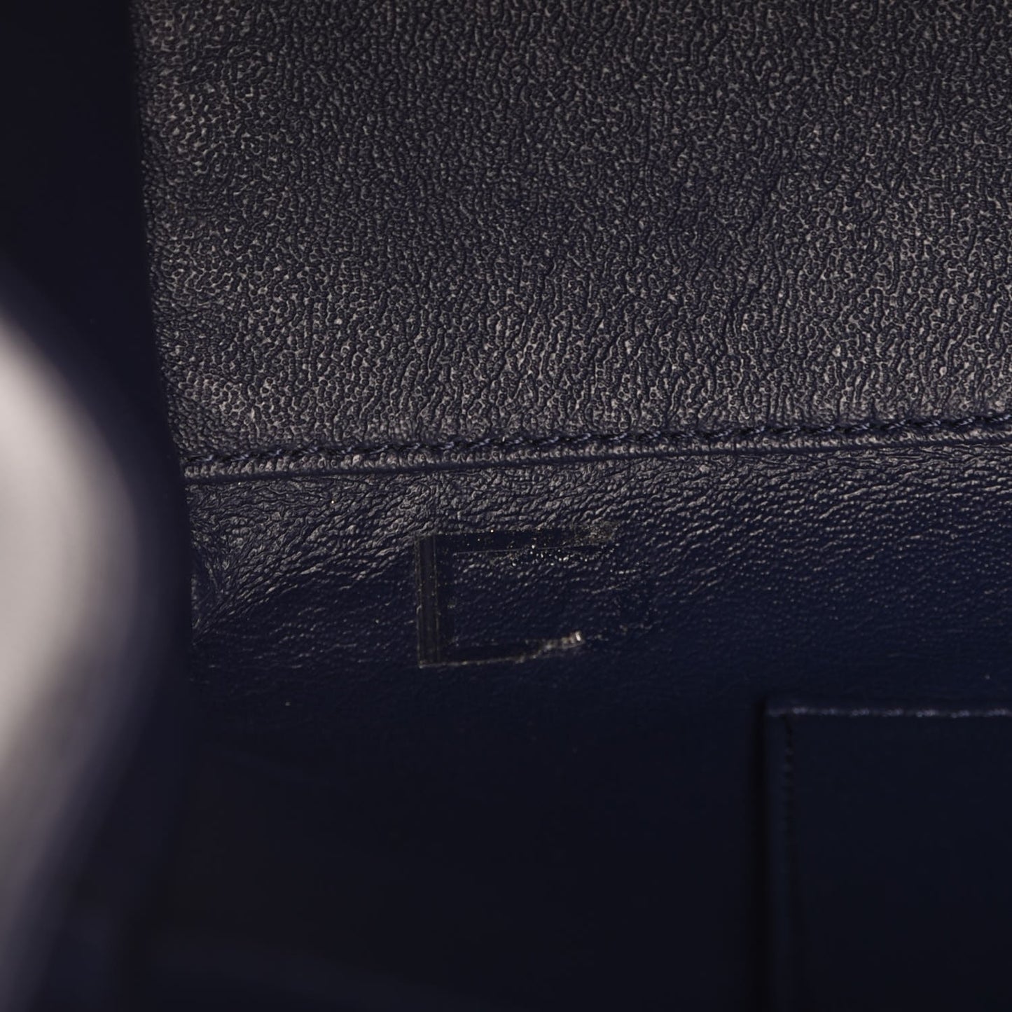 Lambskin Misia Camera Case Flap Navy Blue