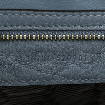 Gucci Snakeskin Ostrich Calfskin Small Jackie 1961 Hobo Blue Multicolor 7 of 10