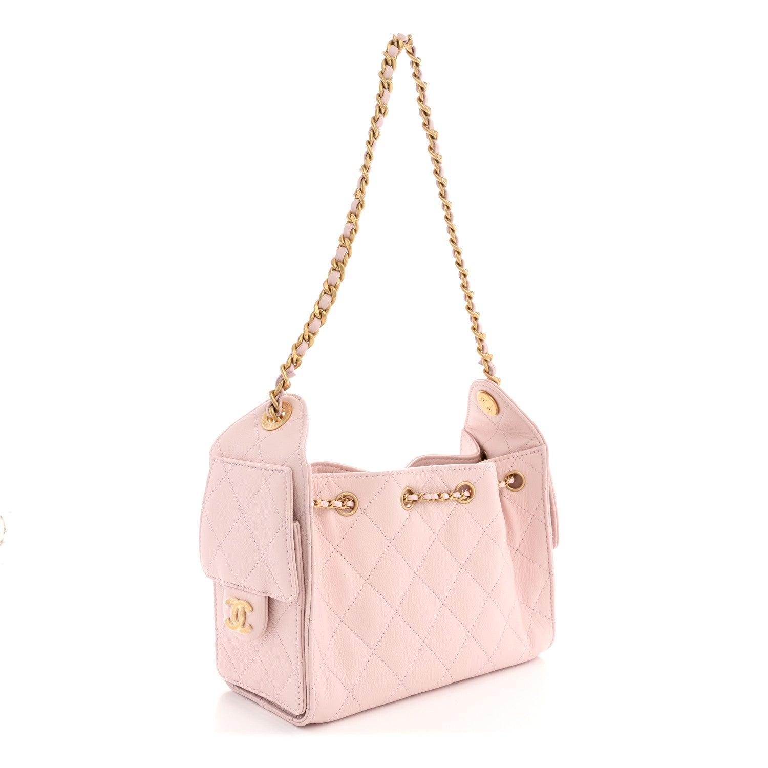 Chanel Caviar Quilted Mini Chanel 25 Handbag Light Pink 3 of 11