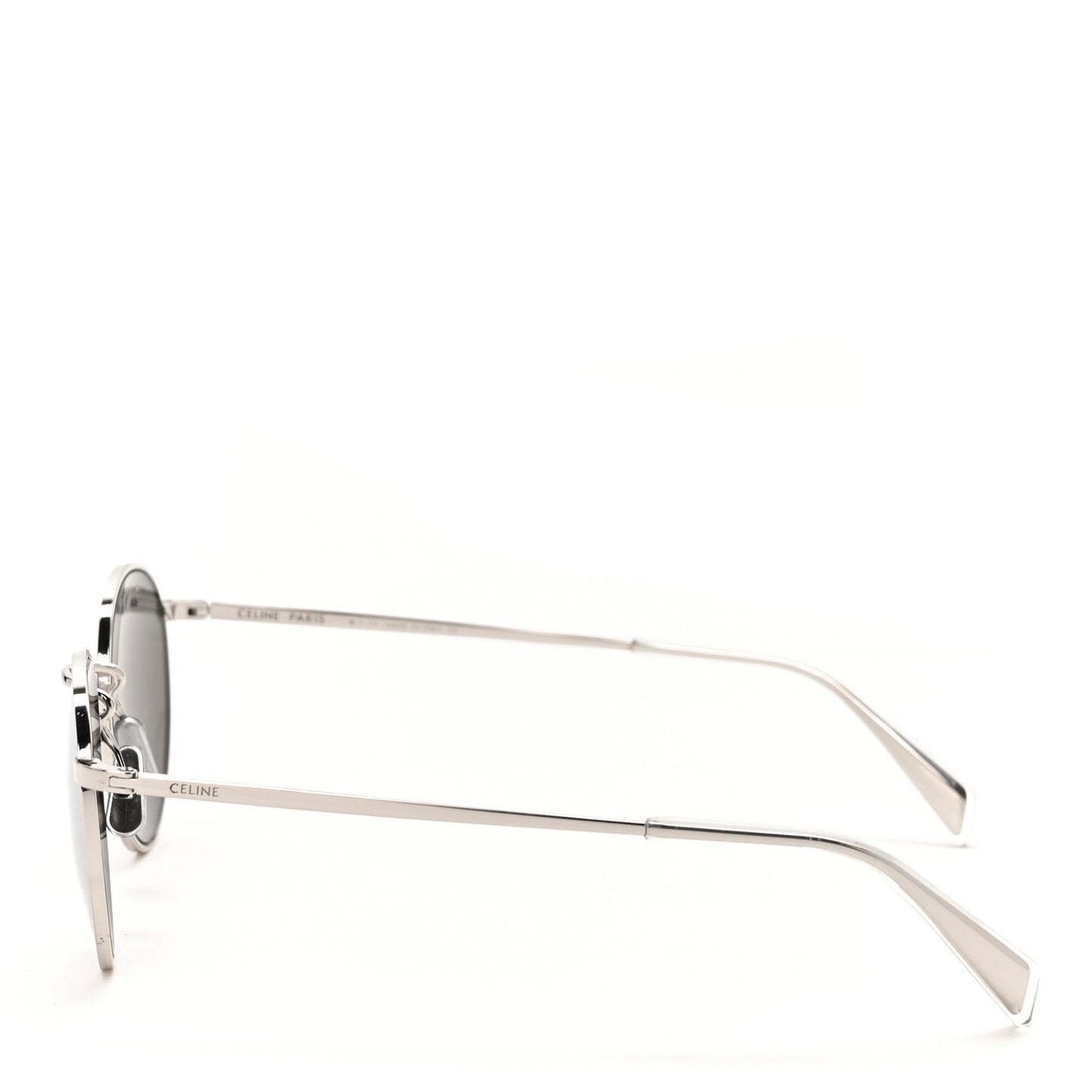 Metal Round Sunglasses CL40100U Silver