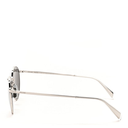 Celine Metal Round Sunglasses CL40100U Silver 3 of 8