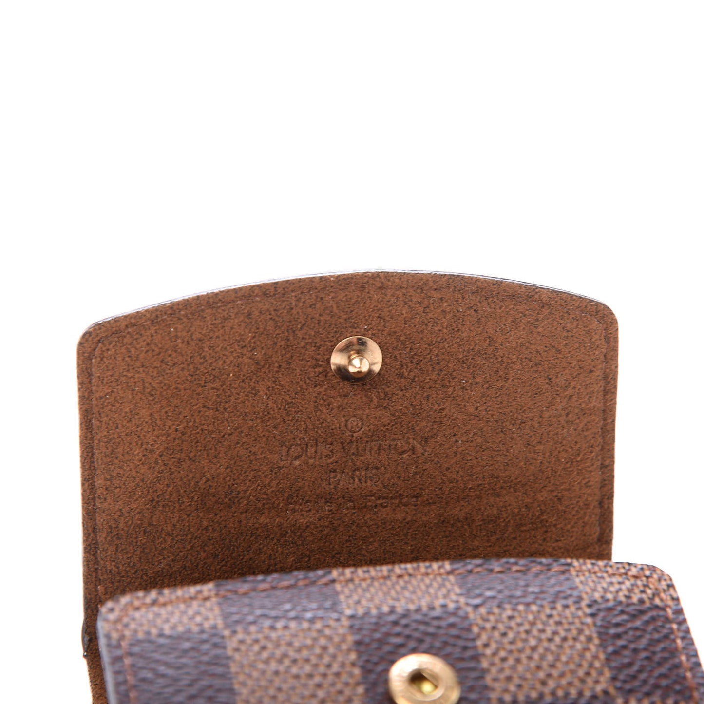 Damier Ebene Cufflinks Case