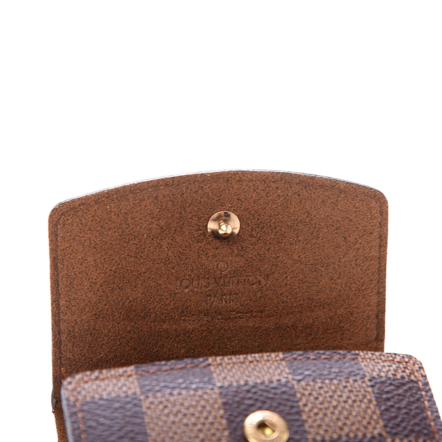 Louis Vuitton Damier Ebene Cufflinks Case 6 of 6