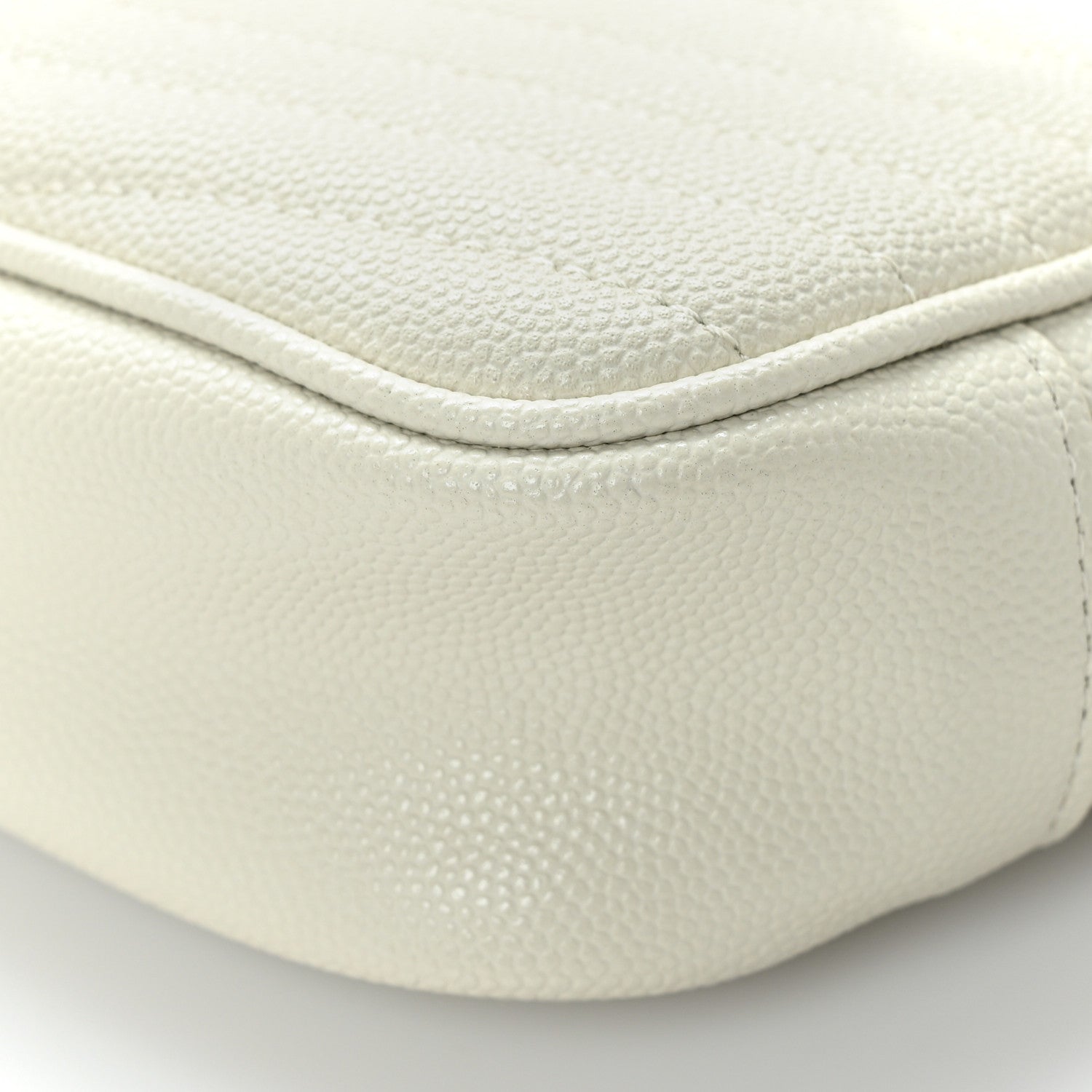 Saint Laurent Grain De Poudre Matelasse Monogram Mini Lou Camera Bag Crema Soft 8 of 8